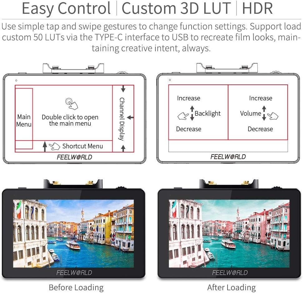 5.5 Inch Wireless Video Transmission Field Monitor with Built in Transmitter and Receiver A884