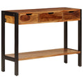 Solid Sheesham Wood Sideboard with 3 Drawers B4317