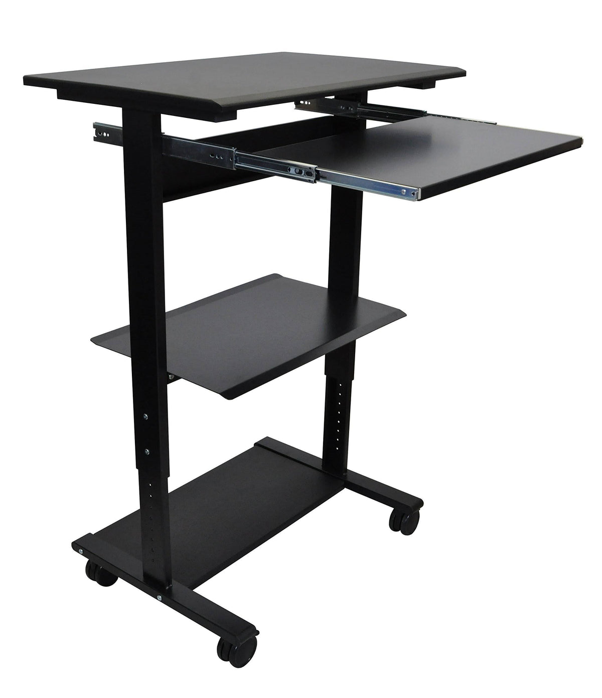 Adjustable Height Mobile Stand Up Workstation R7376