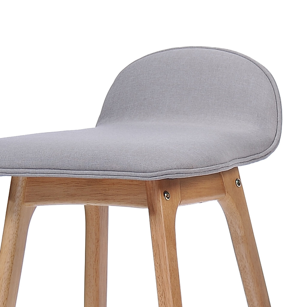 Mid-Century Modern Upholstered Barstools (Set of 2) Y92532