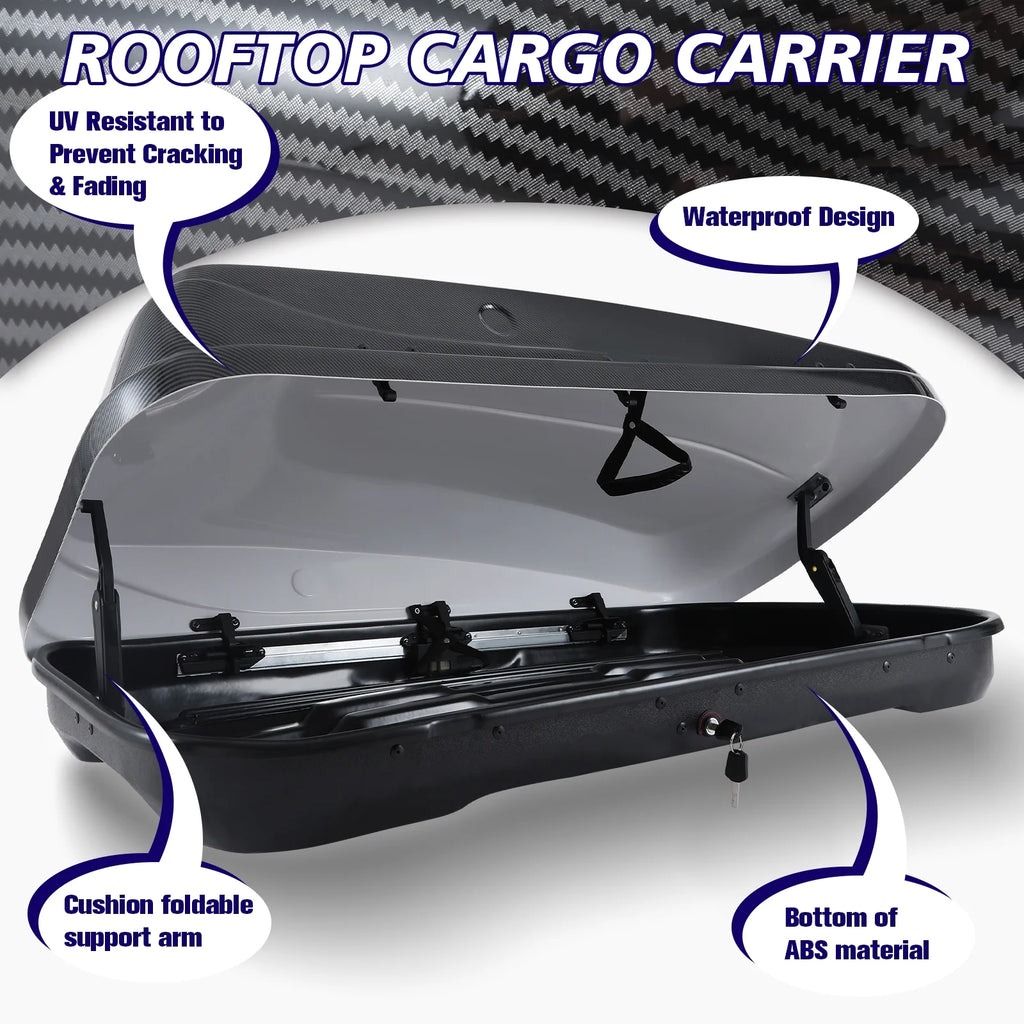 Carbon Fiber Rooftop Cargo Box Luggage Carrier B222
