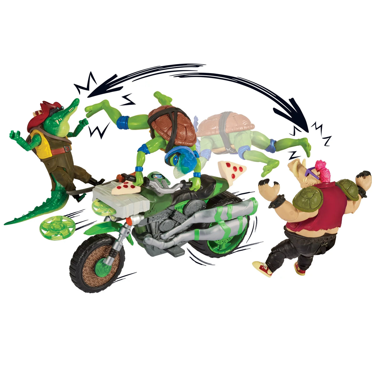 Ninja Kick Cycle with Leonardo Figure E9418