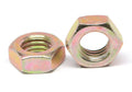 #4-40 x 3/16 x 1/16 Coarse Thread Hex Machine Screw Nut Low Carbon Steel Yellow Zinc Plated R58856