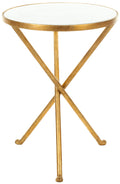 Gold White Accent Table Z91604