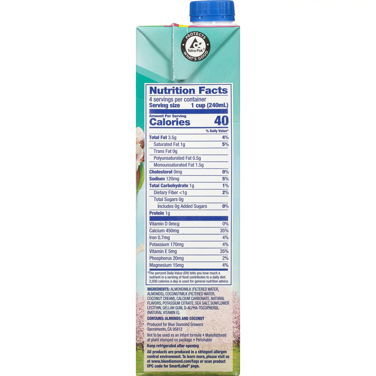 Unsweetened Almond Coconut Blend 32 fl oz Pack of 4 J582