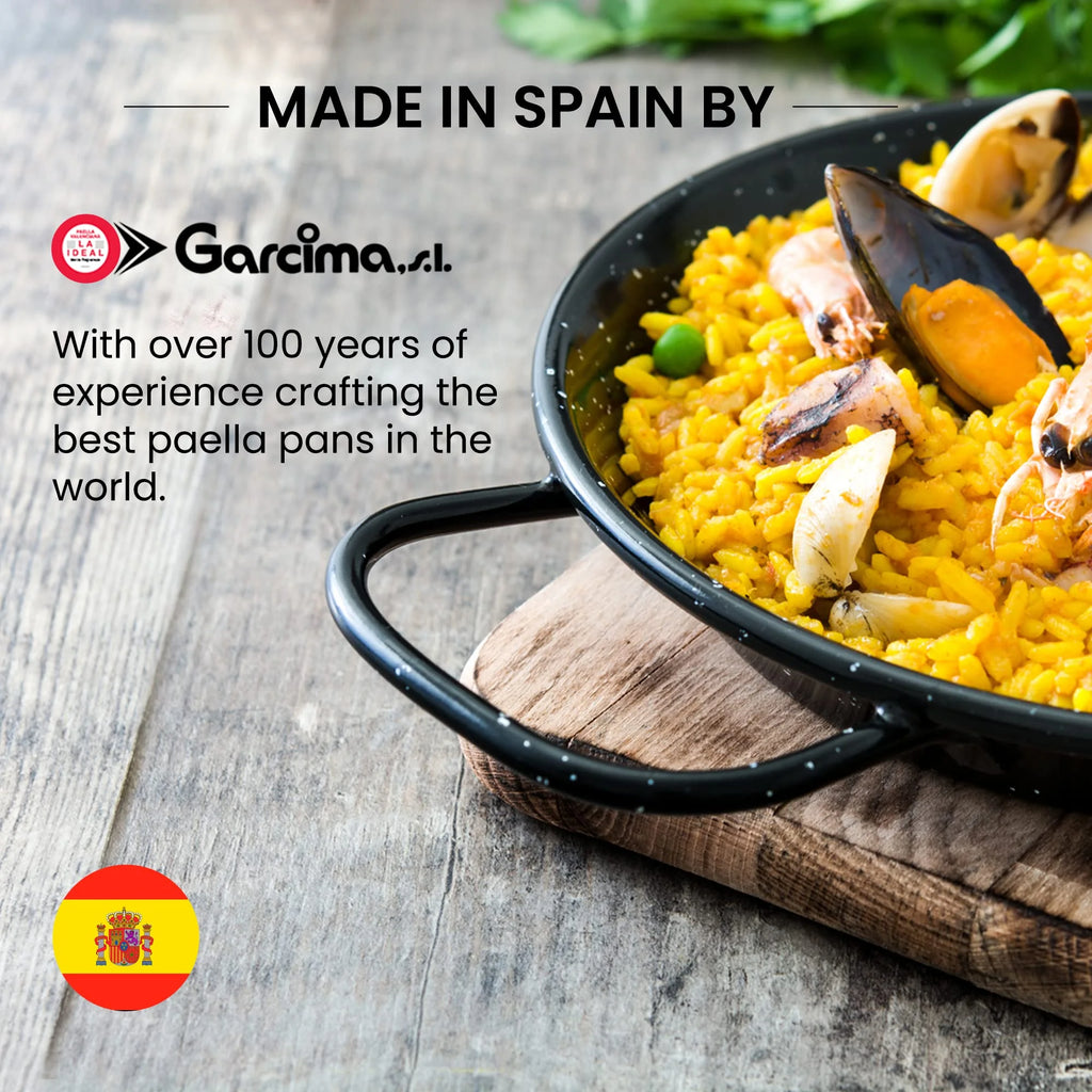 Enameled Steel Non Stick Paella Pan 10 inch S48675