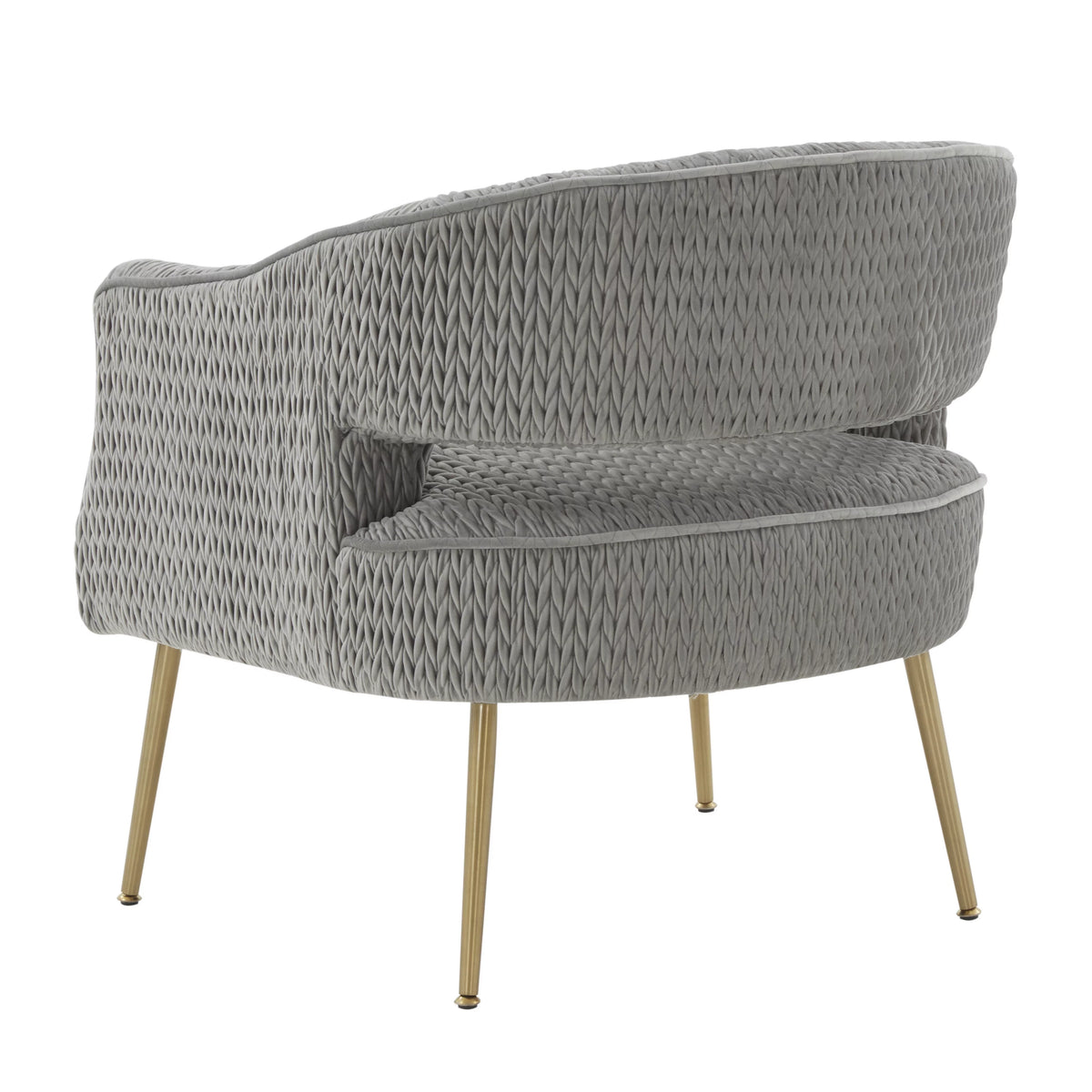 Grey Velvet Accent Chair R9075