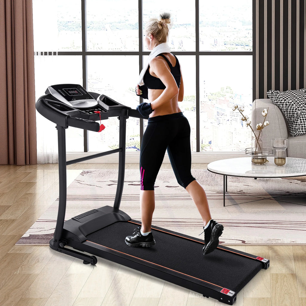 Folding Incline Treadmill Electric Running Machine 12 Preset Programs 3 Level Incline 500LBS Capacity L58435