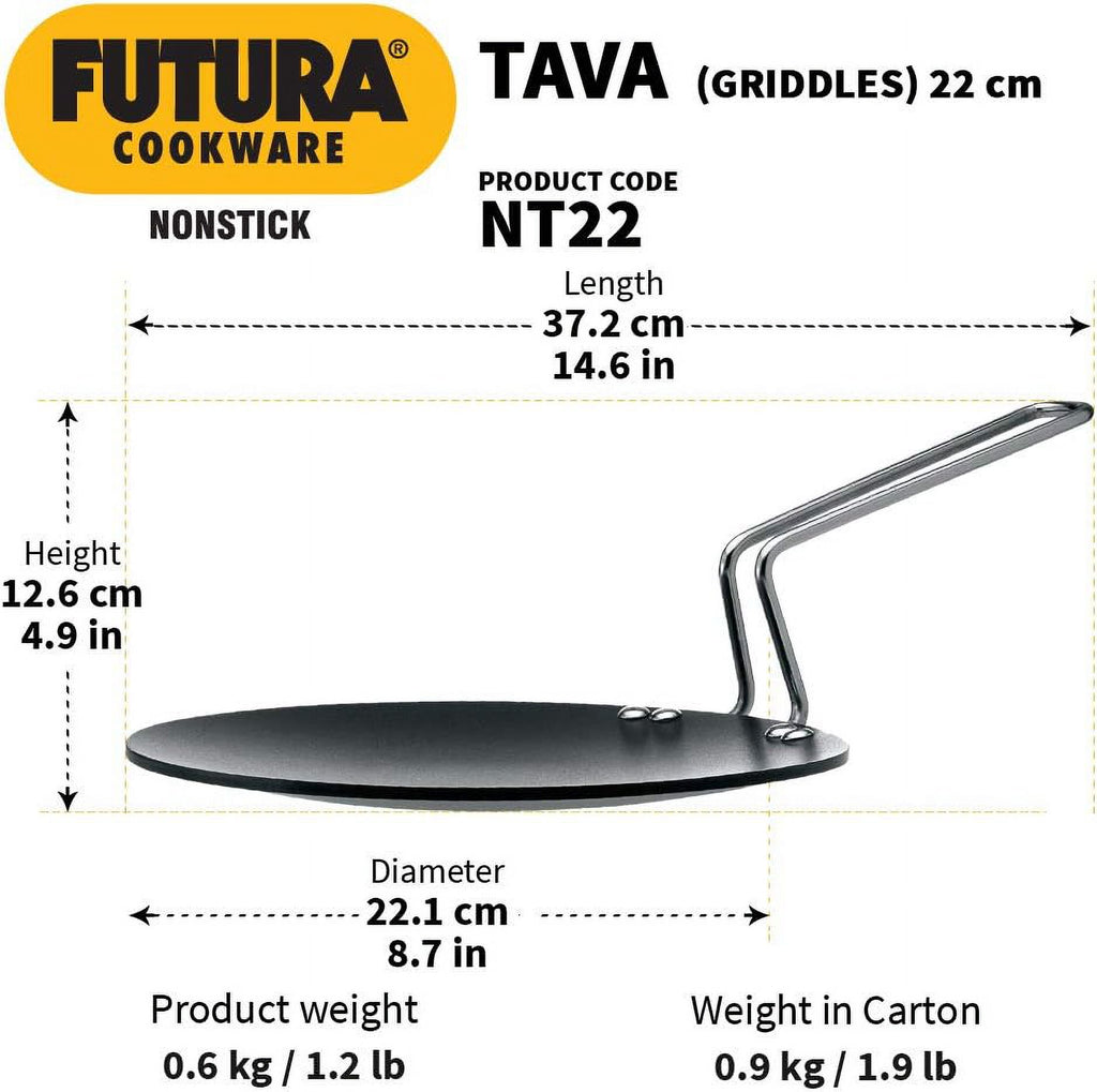 Concave Tava Griddle with Steel Handle, 8.5-Inch M88864