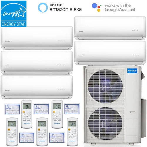 45,000 BTU Five Zone Ductless Air Conditioner and Heat Pump System W779969