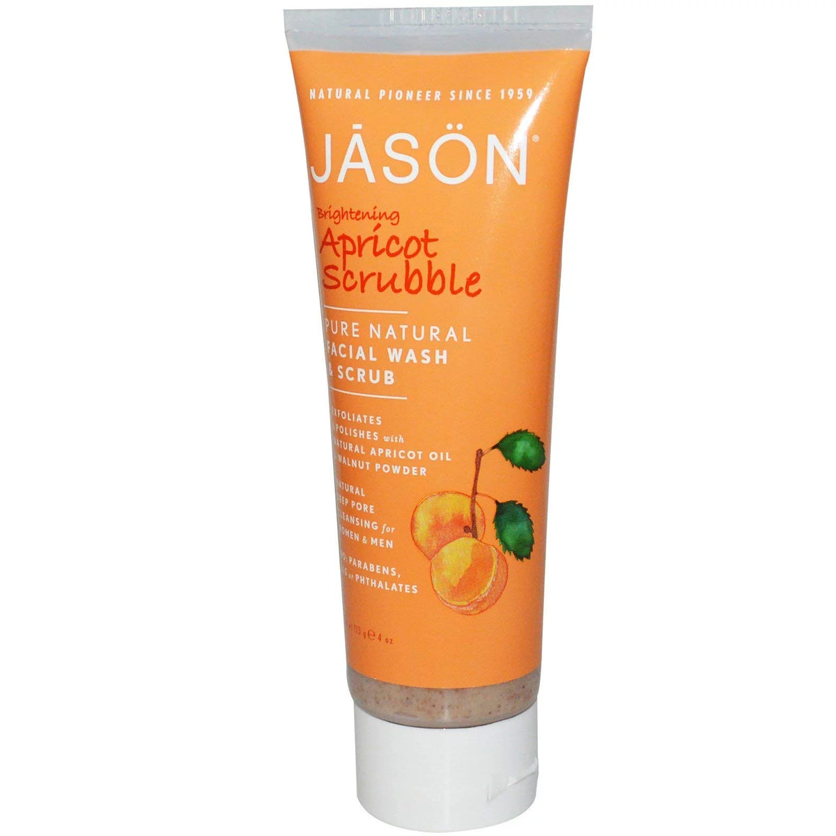 Apricot Facial Wash And Scrub, 4-Ounce Tubes (Pack Of 4) I569