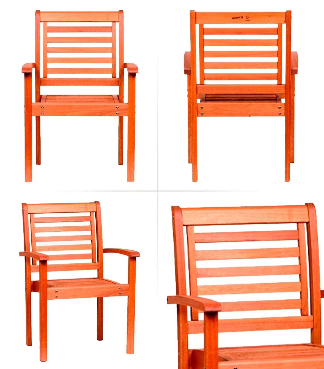 7-Piece Rectangular Eucalyptus Wood Patio Dining Set U6701