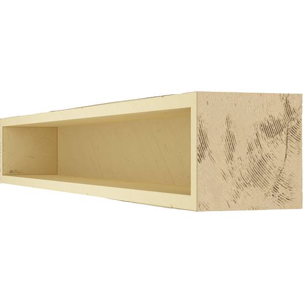 Sandblasted Faux Wood Fireplace Mantel E376