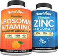 Liposomal Vitamin C Capsules & Zinc Gluconate Supplements K51726