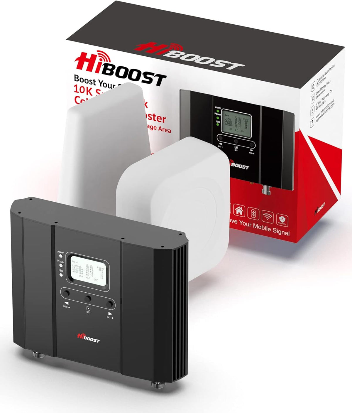 Cell Phone Signal Booster, 4,000 sq ft, 5G 4G LTE E900763