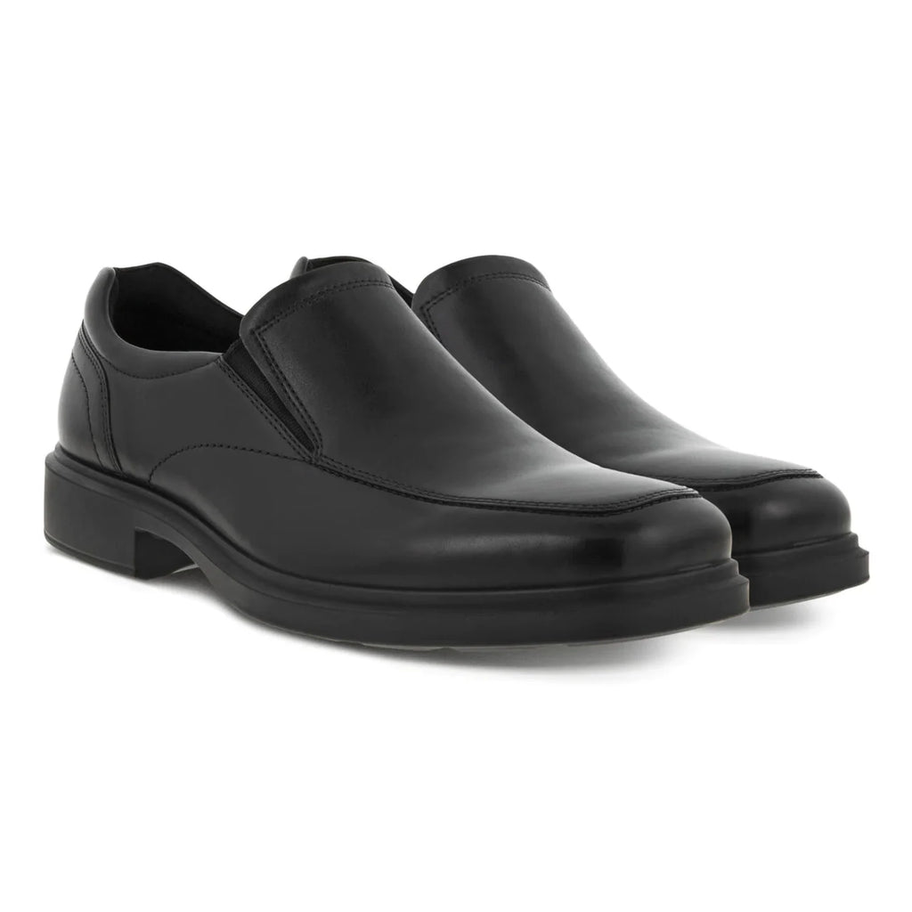 Black Leather Slip-on K519