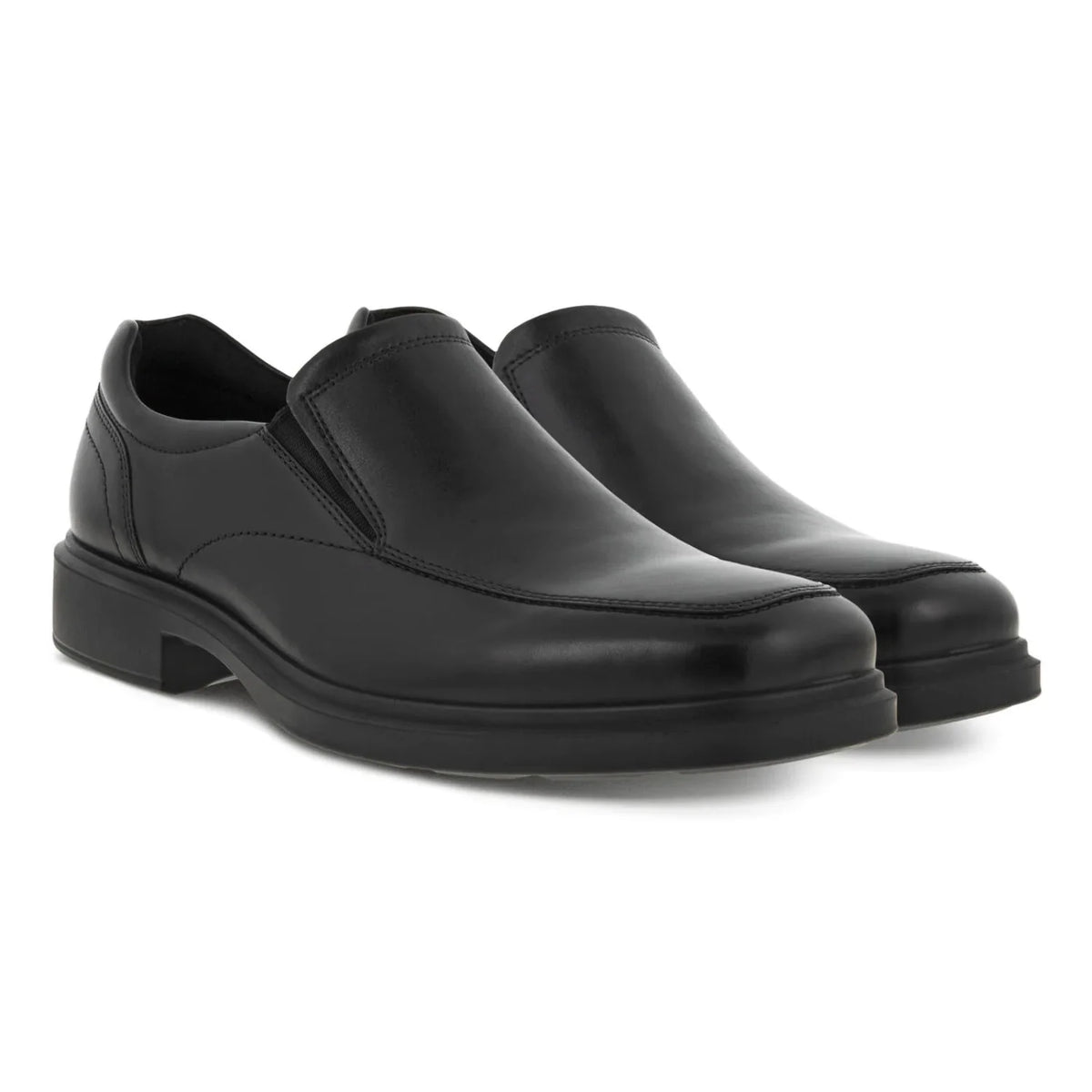 Black Leather Slip-on K519