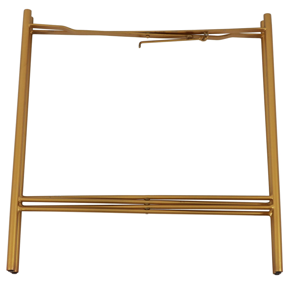 Gold Folding Accent Table Y213622