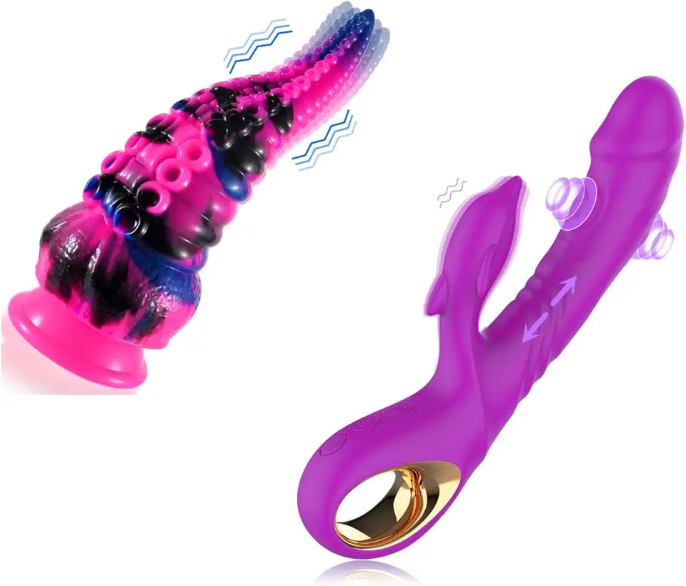 G Spot Vibrator + Thrusting Tapping Rabbit Vibrator O379758