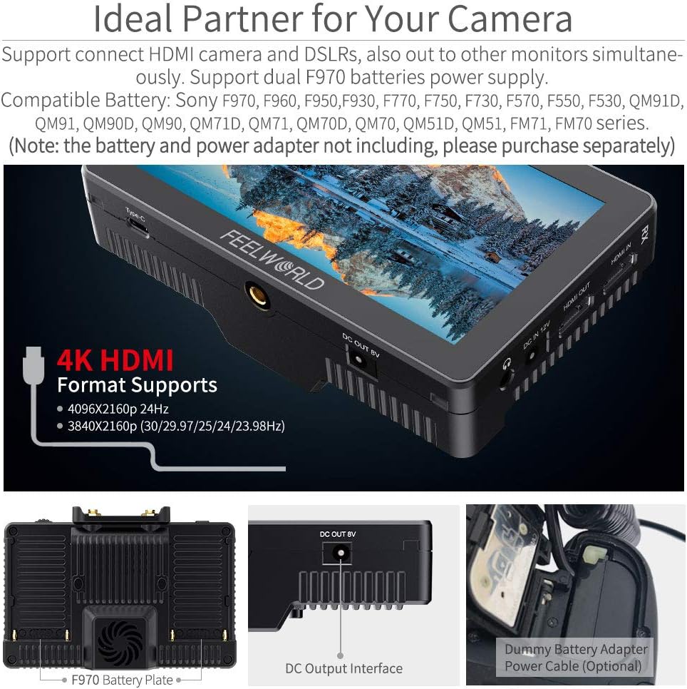 5.5 Inch Wireless Video Transmission Field Monitor with Built in Transmitter and Receiver A884