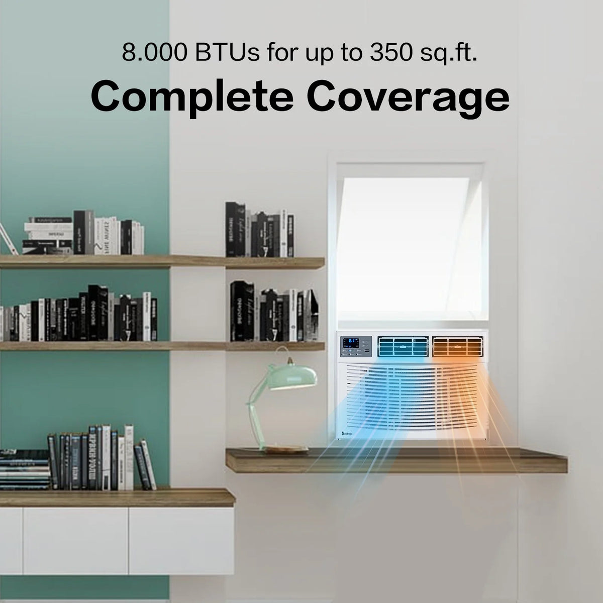 8000 BTU Heat And Cool Window Air Conditioner K10872