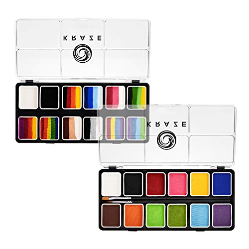 12 Color Face Paint Palette Set N514607