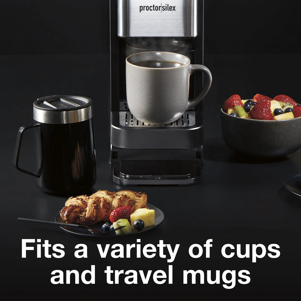Single-Serve Coffee Maker, 40 oz. Reservoir, Black W971208