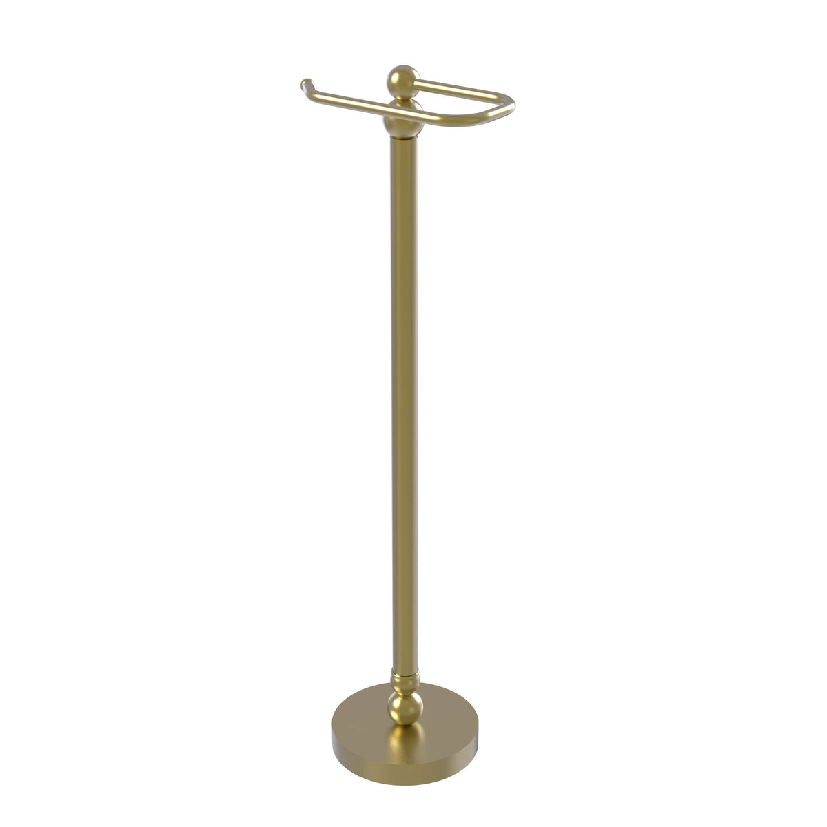 Satin Brass Free Standing Toilet Tissue Stand V713