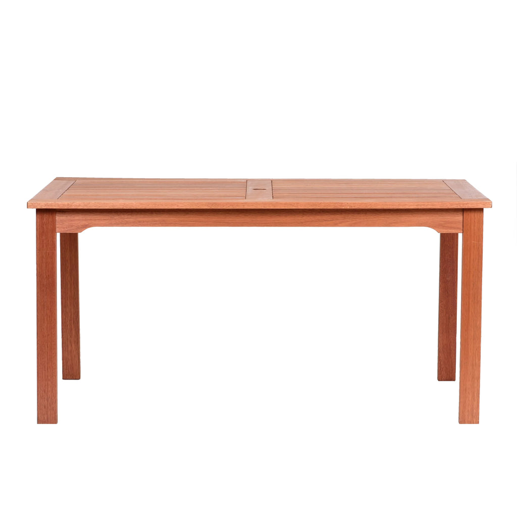 7-Piece Rectangular Eucalyptus Wood Patio Dining Set U6701