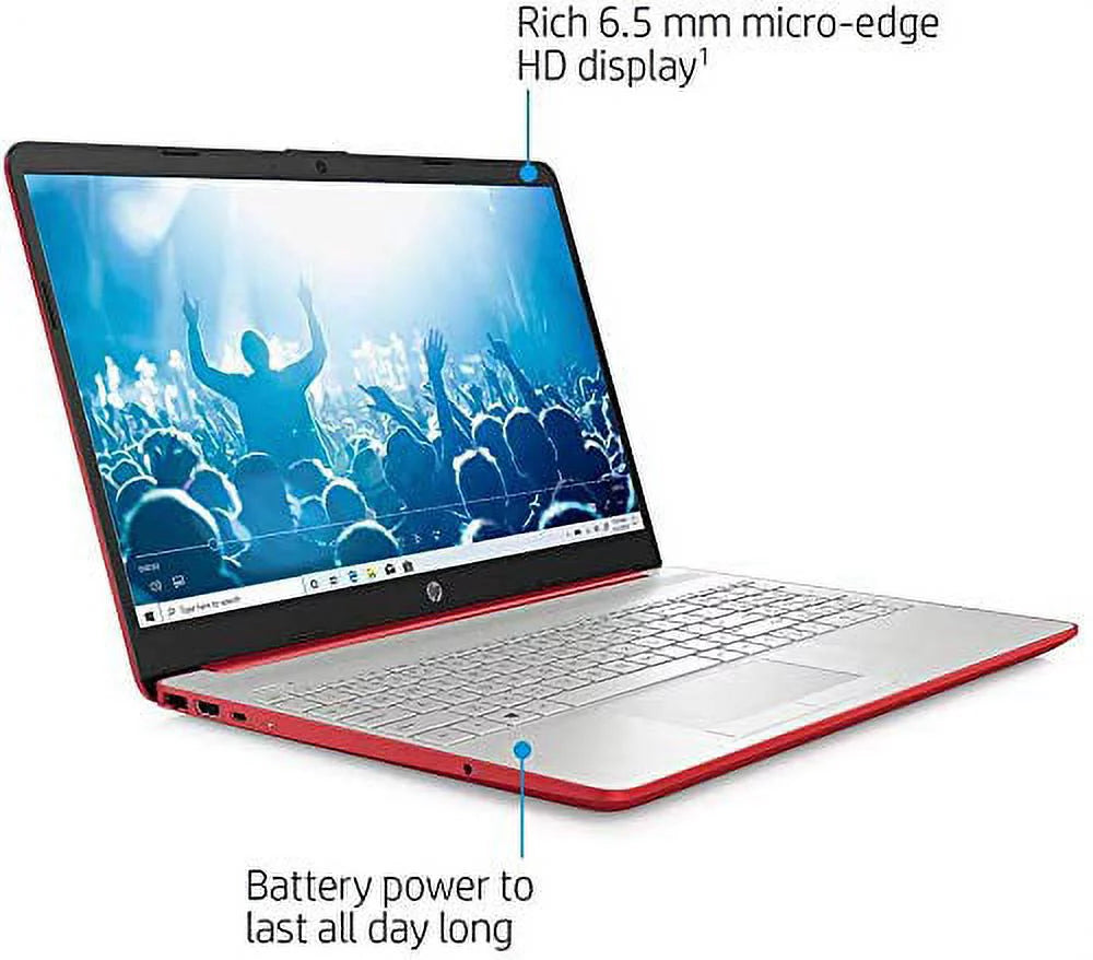 15.6" HD Laptop Intel Pentium Gold 16GB DDR4 256GB SSD Windows 11 Scarlet Red T1556