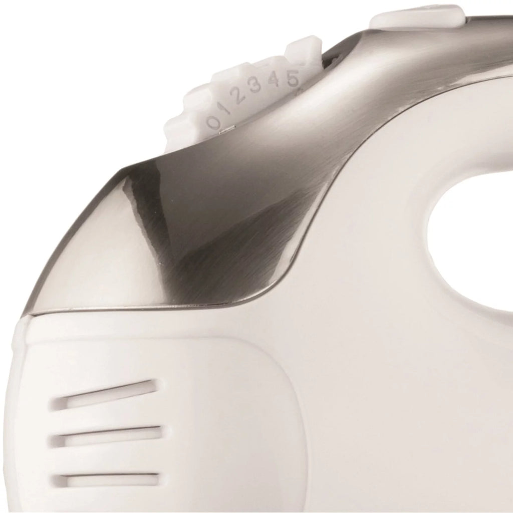 5 Speed Stand Mixer with Stainless Steel Bowl in White F66985