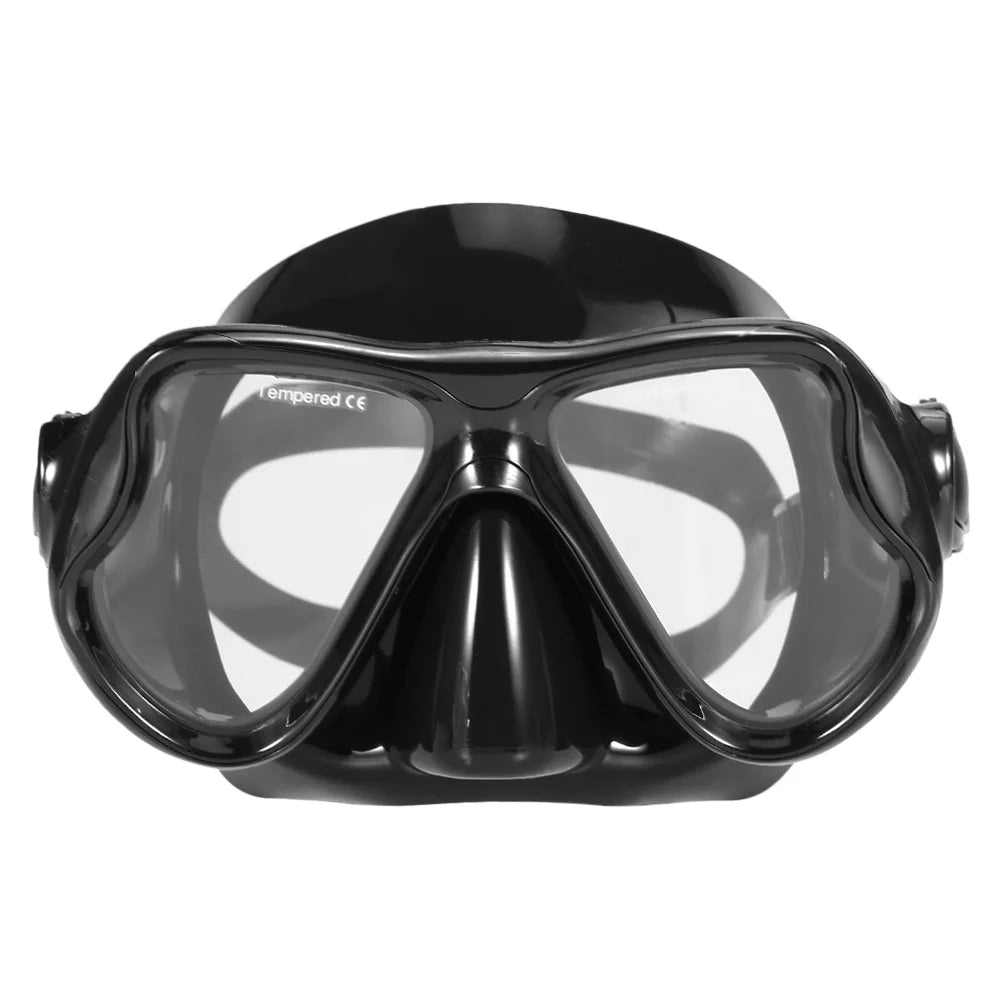 Snorkel Set with Tempered Glass Lens Goggles L964