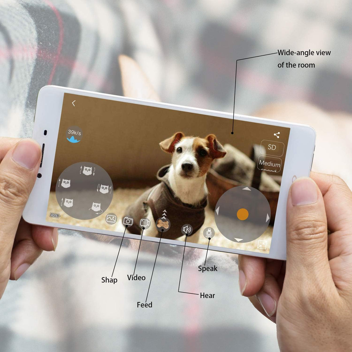 Owl Robot Pet Camera with Treat Dispenser J2781