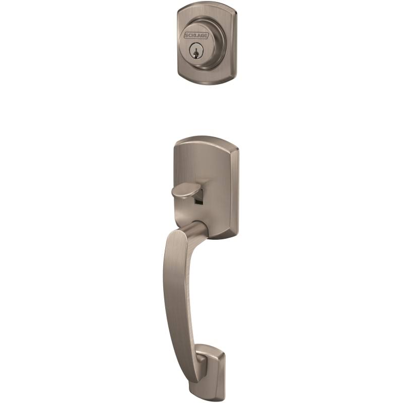 Satin Nickel Single Cylinder Handleset A479