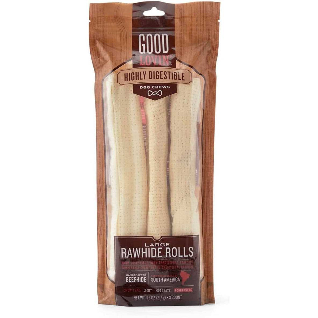 Highly Digestible Rawhide Rolls for Dogs A18044