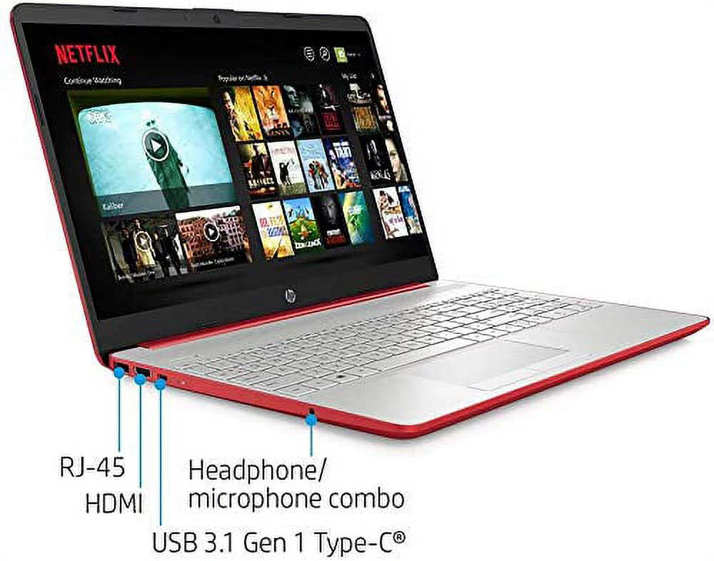 15.6" HD Laptop Intel Pentium Gold 16GB DDR4 256GB SSD Windows 11 Scarlet Red T1556