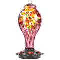 Hand Blown Glass Hummingbird Feeder with Ant Guard, 36 fl.oz, 5 Feeding Ports P3687
