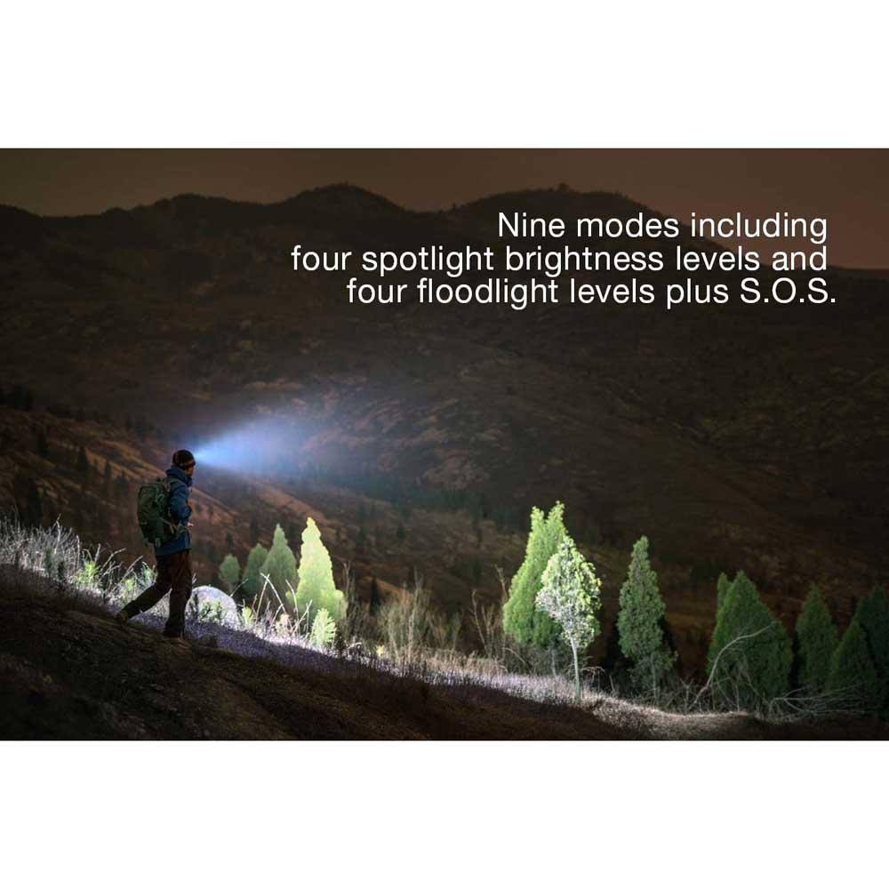 Black LED Headlamp with Battery A64425