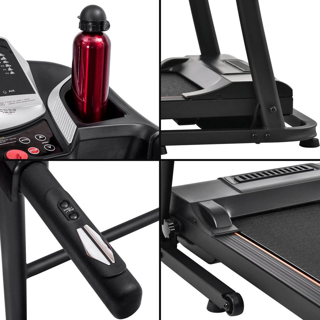 Folding Incline Treadmill Electric Running Machine 12 Preset Programs 3 Level Incline 500LBS Capacity L58435
