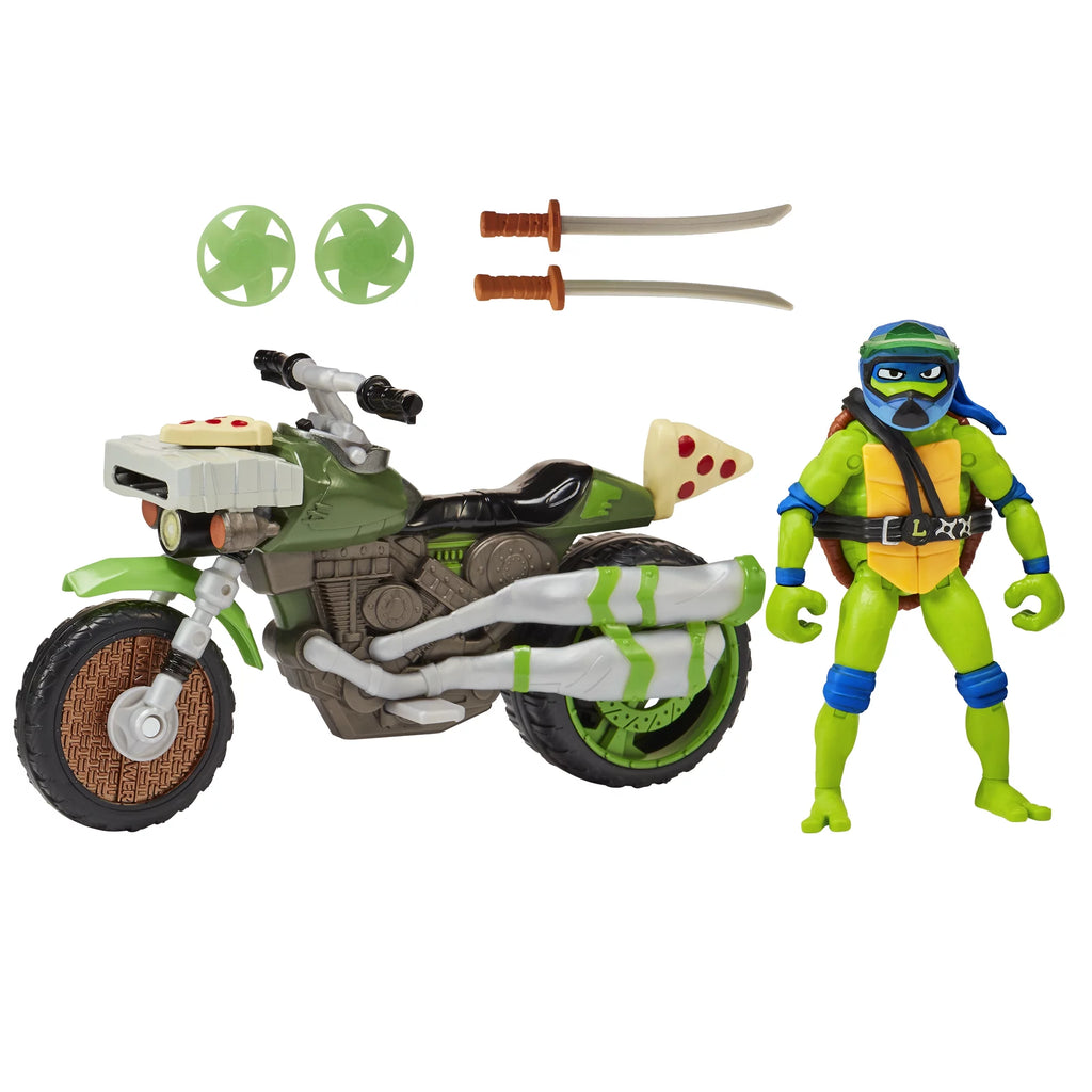 Ninja Kick Cycle with Leonardo Figure E9418