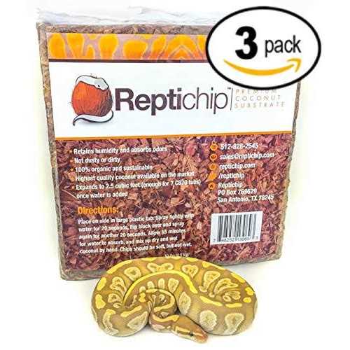 Compressed Coconut Chip Substrate 72 Quart Reptile Bedding T419169