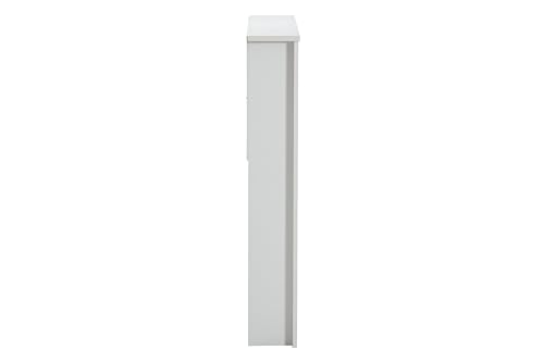 Twin Sized White Bookcase Headboard Y92890