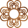 26x22OD x 8 7/8x22ID x 3/4x22P PVC Pierced Ceiling Medallion K883