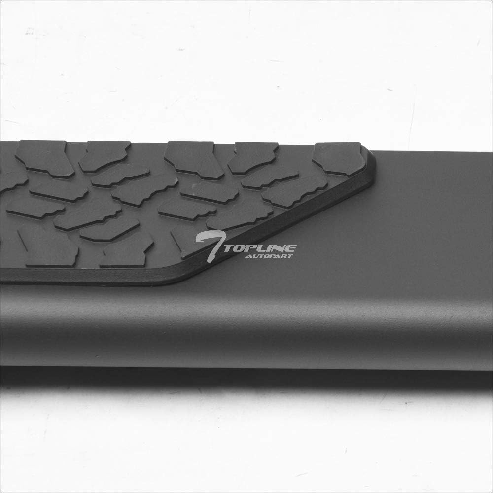 Matte Black Aluminum Side Step Rail Running Boards V2553