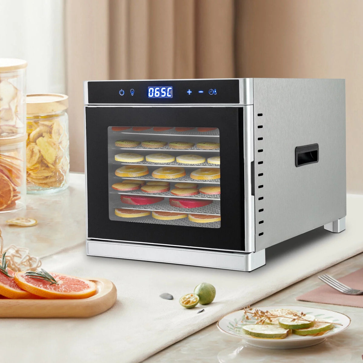 8 Tray Stainless Steel Food Dehydrator T451554