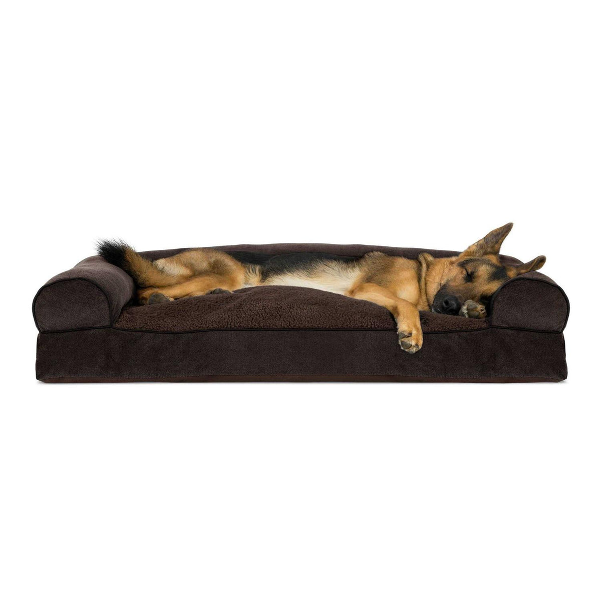 Faux Fleece Chenille Sofa Pet Bed T645392