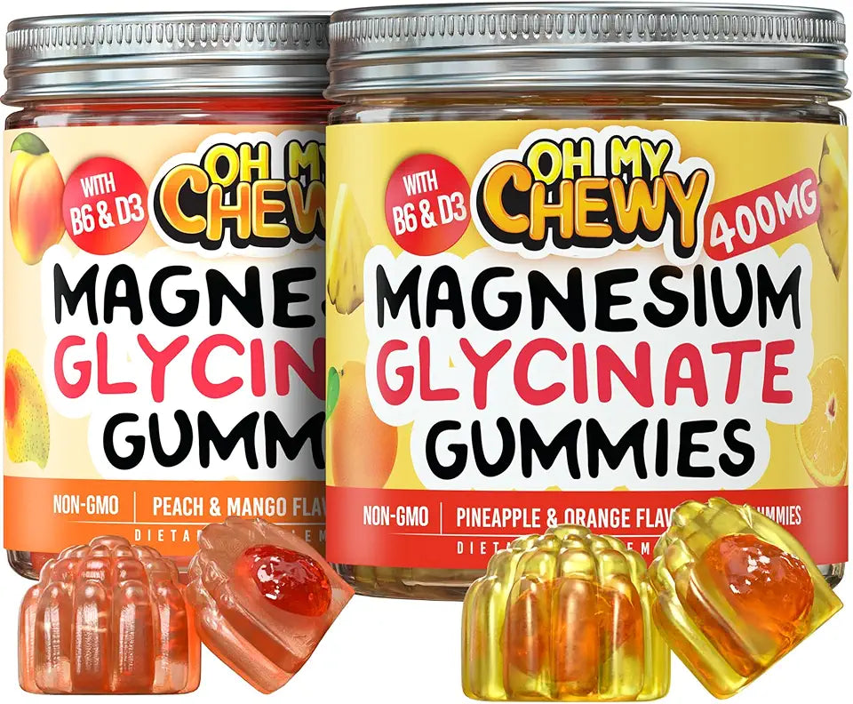 Magnesium Gummies Bundle 2 Bottles 60 Each K6423