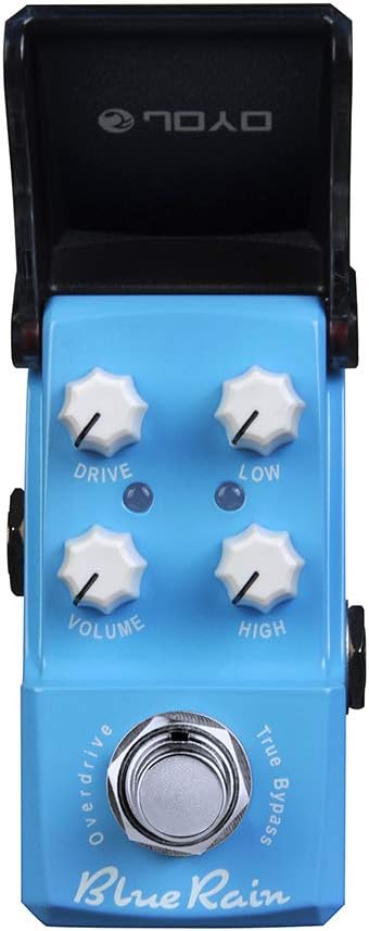Blue Rain Overdrive Mini Pedal for Electric Guitar, True Bypass, Pack of 2 R7125