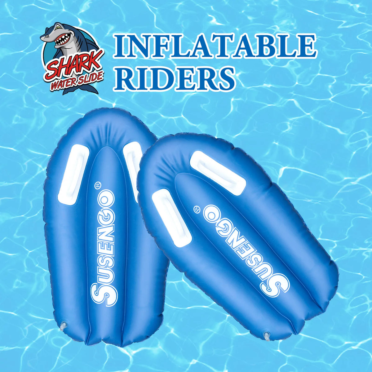 Inflatable Lawn Water Slide with 2 Bodyboards, 15.7x4.3ft N22388