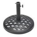 Black Cast Iron Umbrella Base Z6890